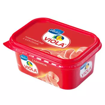 Сыр плавленый виола 400 г с беконом ванночка