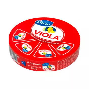 Сыр плавленый виола 140 г сливочный круг