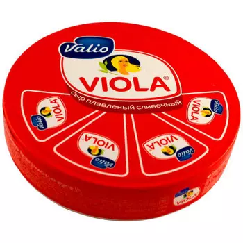 Сыр плавленый виола 130 г сливочный круг
