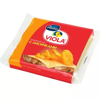 Сыр плавленый виола 140 г лисички ломтики