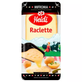 Сыр раклет 200 г 50% нарезка швейцария