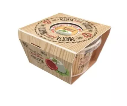 Сыр рикотта 200 г 30% white cheese from zhukovka стакан