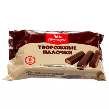 Сырок творожный Свитлогорье 6*30г 23% глазированный с какао