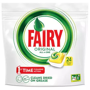 Таблетки д/посудомоечных машин Fairy 24шт лимон