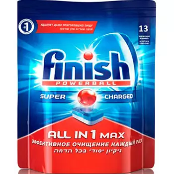 Таблетки для посудомоечных машин Finish 13шт все в 1