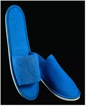 Тапки махровые открытый мыс цветные р.42-43 м-106