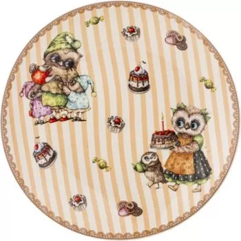 Тарелка 20.5 см закусочная лефард совушки 359-706
