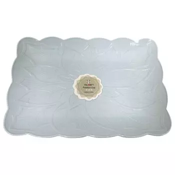 Тарелка 22,5*16см прямоугольная Absolut Home голубая 1574