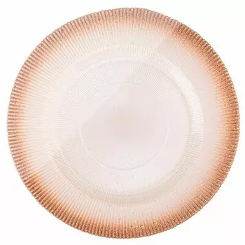 Тарелка 28 см аксам гламур шампан