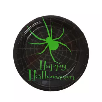 Тарелка бумажная паук 6 шт 6787386