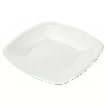 Тарелка квадратная 30 см 3 шт буфет белая