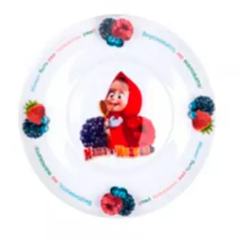 Тарелка Маша и Медведь лето 20см