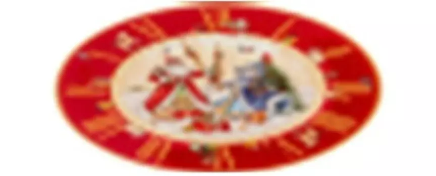 Тарелка обеденная 21 см лефард часы красная 85-1819