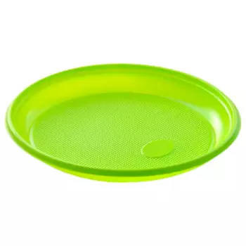 Тарелка столовая 1-секц 20 шт 16.5 см салатовая