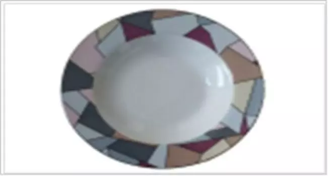 Тарелка суповая 20 см витраж б103-2