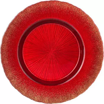 Тарелка веселый красный 28 см лефард 336-153