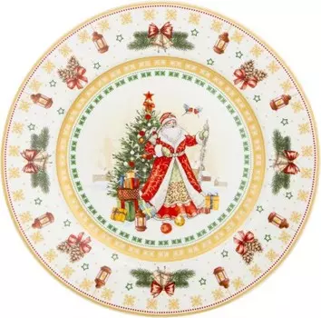 Тарелка закусочная 20.5 см лефард дед мороз 85-1632