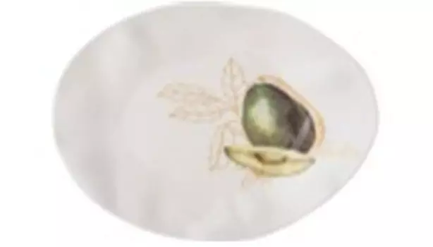 Тарелка закусочная 21 см бронко авокадо 189-431