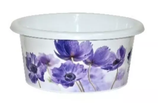 Таз 10л Violet синие маки v810130