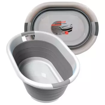 Таз 62,5*45*28см складной Unigood серо-белое