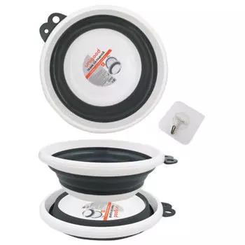 Тазик складной 25,5*18,5*9,5cm Unigood бело-серый