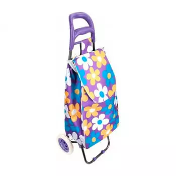 Тележка с сумкой рыжий кот васильки 30 кг a204 93540