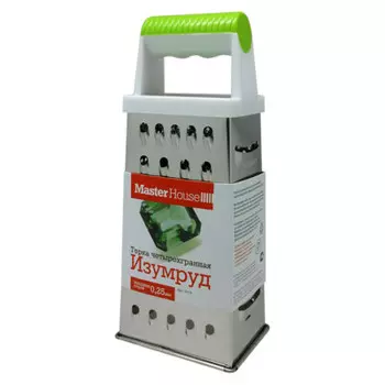 Терка 4-х гранная Master House изумруд 60116