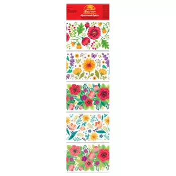 Термоусадочная этикетка цветочный букет