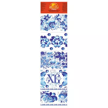 Термоусадочная этикетка гжель