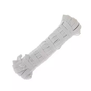 Тесьма эластичная 7мм 10м белая