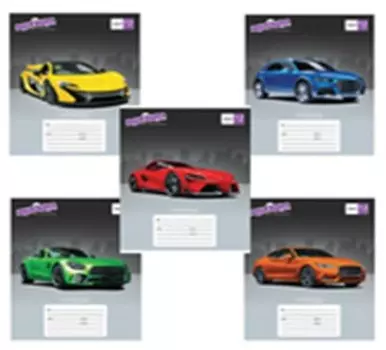 Тетрадь 12 л линия юнландия суперкары 104785