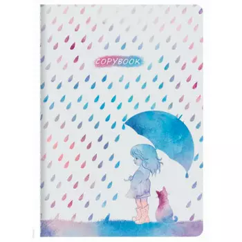 Тетрадь 40 л клетка брауберг дождик a5 403764