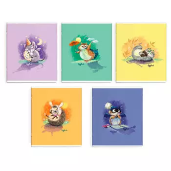 Тетрадь 48 л клетка феникс+ простые радости мягкий переплёт ассорти 59127