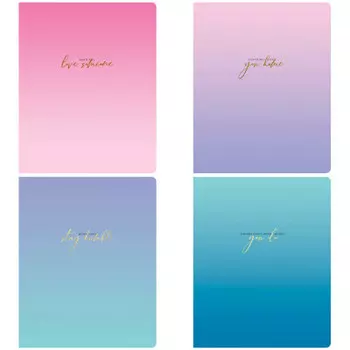 Тетрадь 48 л клетка гринвич лайн скай колор софт-тач тиснение фольгой а5 290569