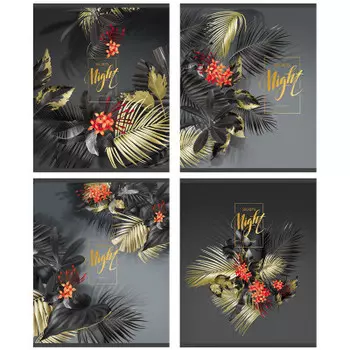 Тетрадь 48 л линия биджи секретс найт матовая ламинация 3 d фольга а5