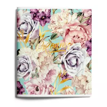 Тетрадь 48л клетка LOREX флористик коллекшион lxcbcl-fc