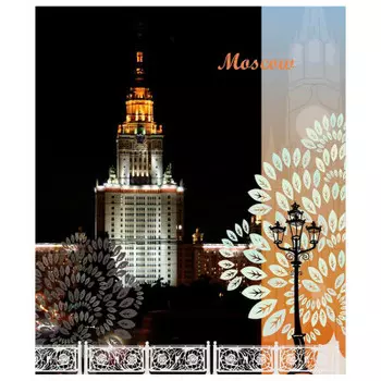 Тетрадь 96л а4 клетка Проф-Пресс город 96-7935