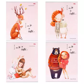 Тетрадь 96л клетка профит милые друзья 96-6973