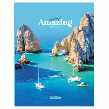 Тетрадь на кольцах 120 л биджи остров мечты а5 глянцевая ламинация 342129