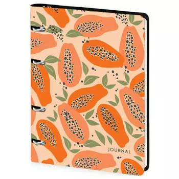 Тетрадь на кольцах гринвич лайн 80 л кожзам терракотовое искусство а5