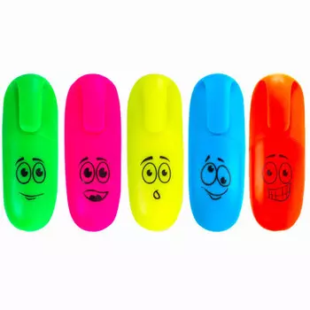 Текстовыделитель юнландия неончики мини ассорти в пластиковой банке 1-5 мм 151766