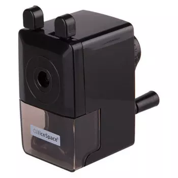 Точилка механическая оффис спейс пласт корпус черная 271097