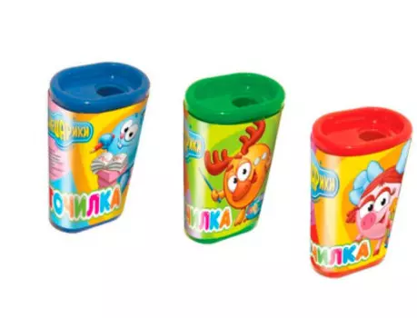 Точилка Смешарики с контейнером пластиковая