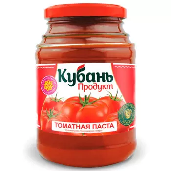 Томатная паста кубань продукт 500 гр ст/б