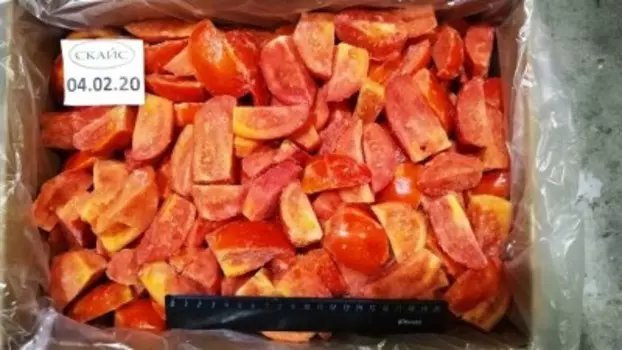 Томаты дольки замороженные весовые