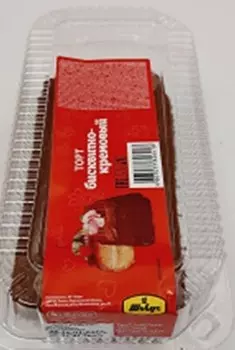 Торт Бисквитно-кремовый 500 г Тобус