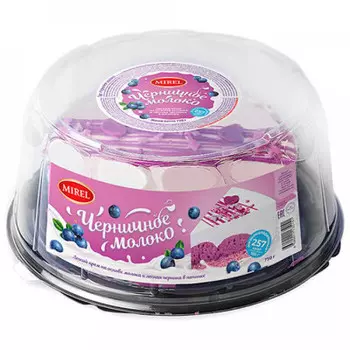 Торт черничное молоко 750г мирель