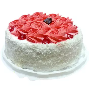 Торт йогуртово-клубничный, собственное производство