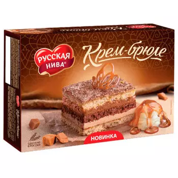 Торт крем брюле 400 г русская нива