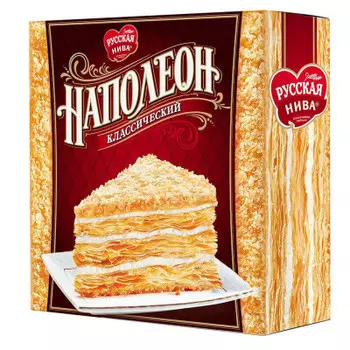 Торт наполеон 450г слоёный русская нива